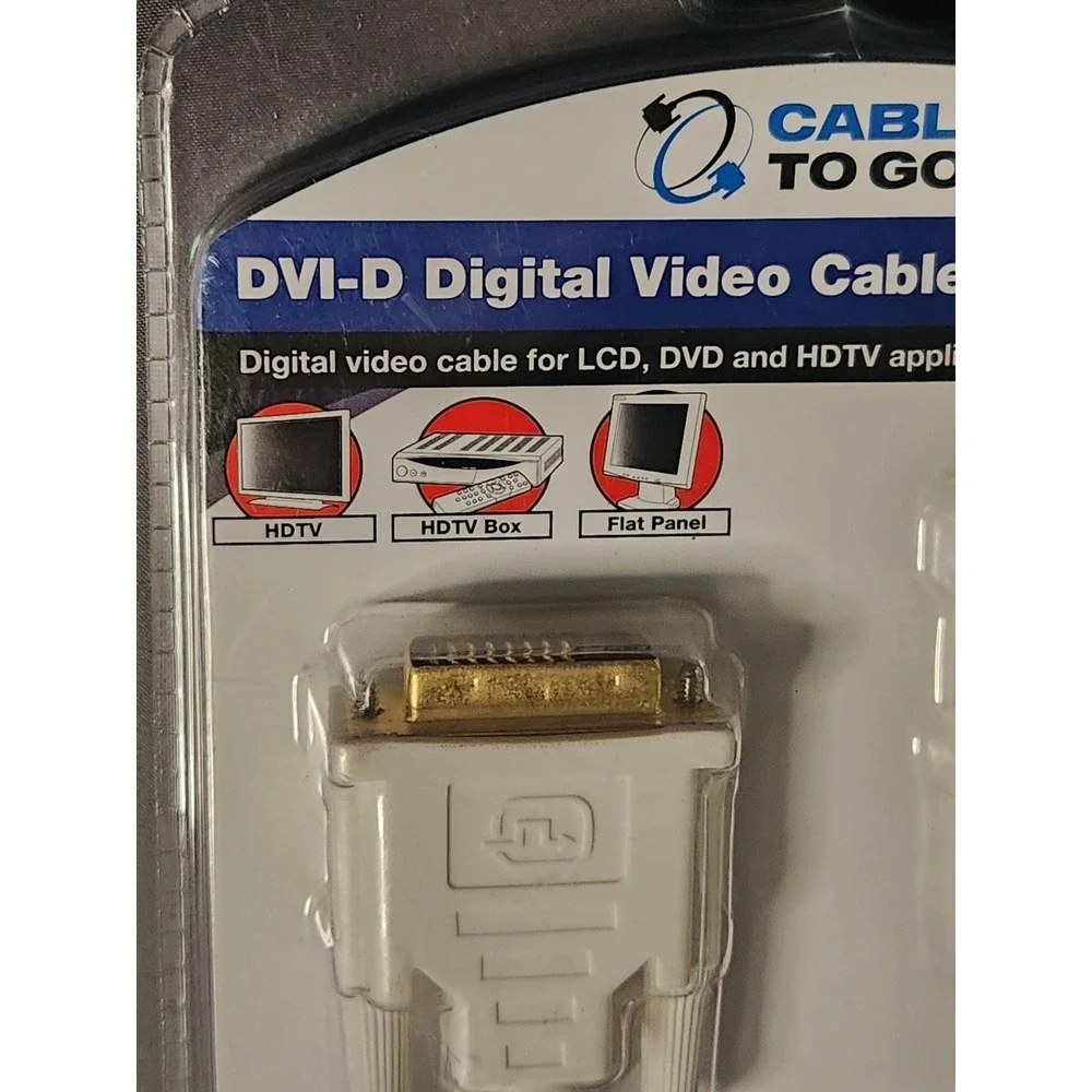 Cables to Go C2G‎ DVI-D M/M Dual Link Digital Video Cable 6.5 Feet 2M STP